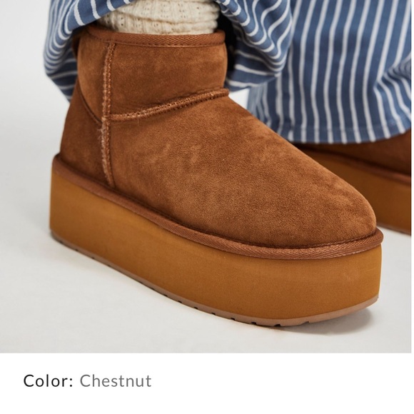 EMU Australia Stinger Micro Waterproof Suede Sheepskin Boot,‎ Chestnut, Size 10 - Picture 2 of 8